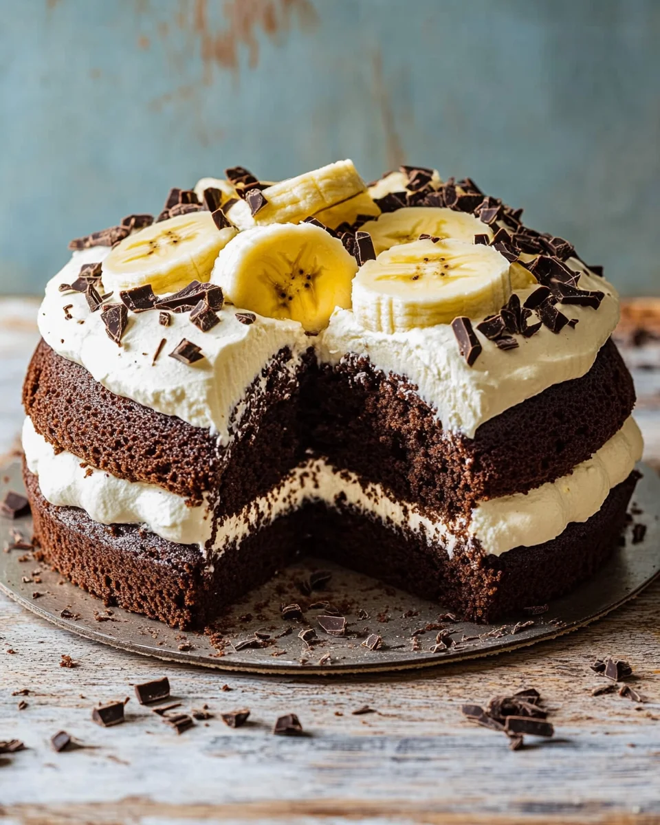 Maulwurfkuchen mit Banane