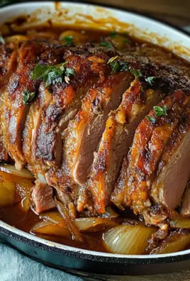 Räuberbraten, schmort im Ofen einfach vor sich hin