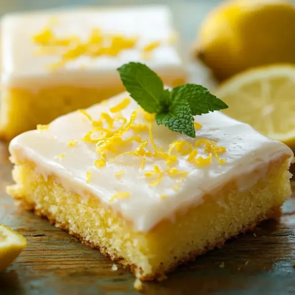 Saftiger Zitronenkuchen vom Blech