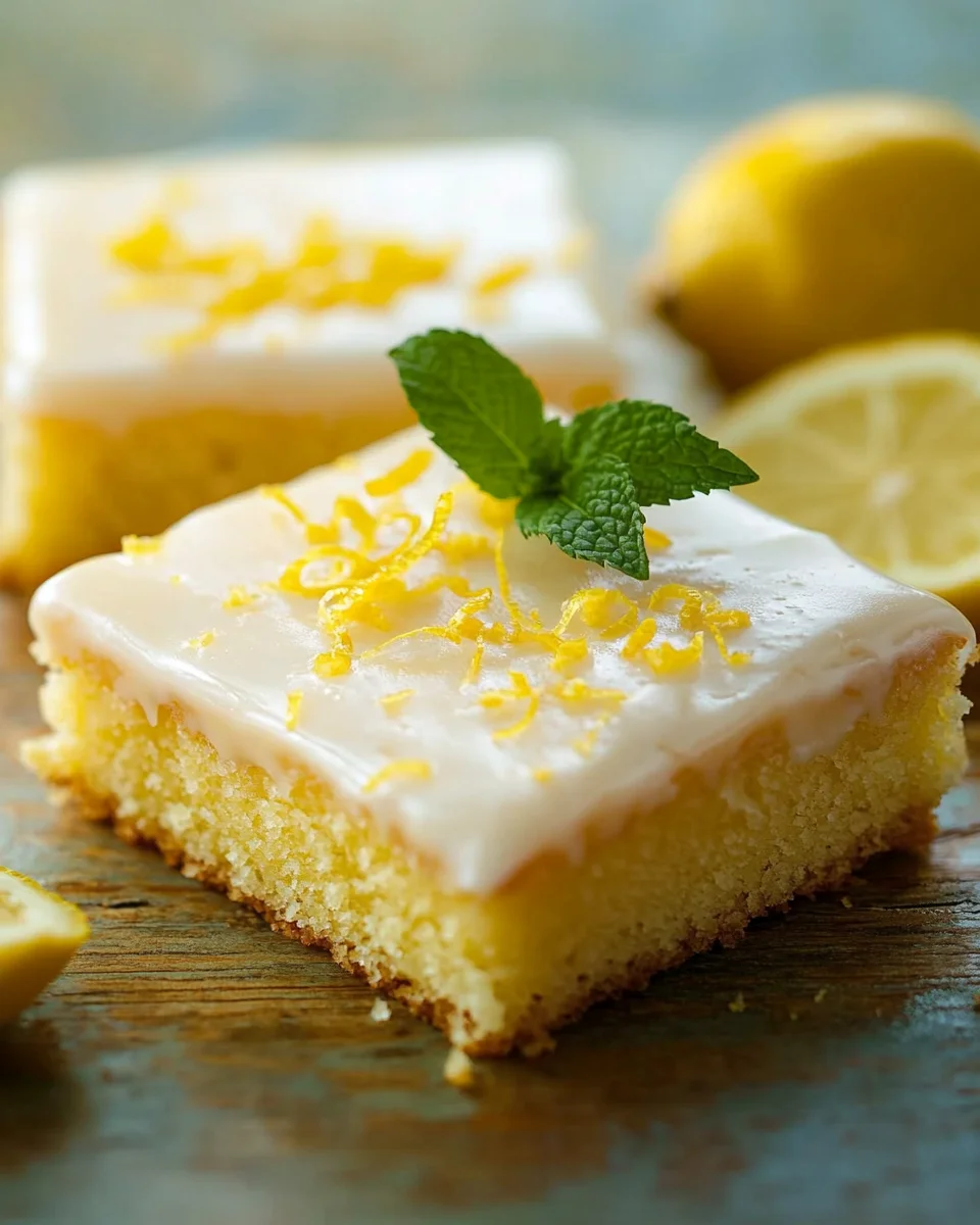 Saftiger Zitronenkuchen vom Blech