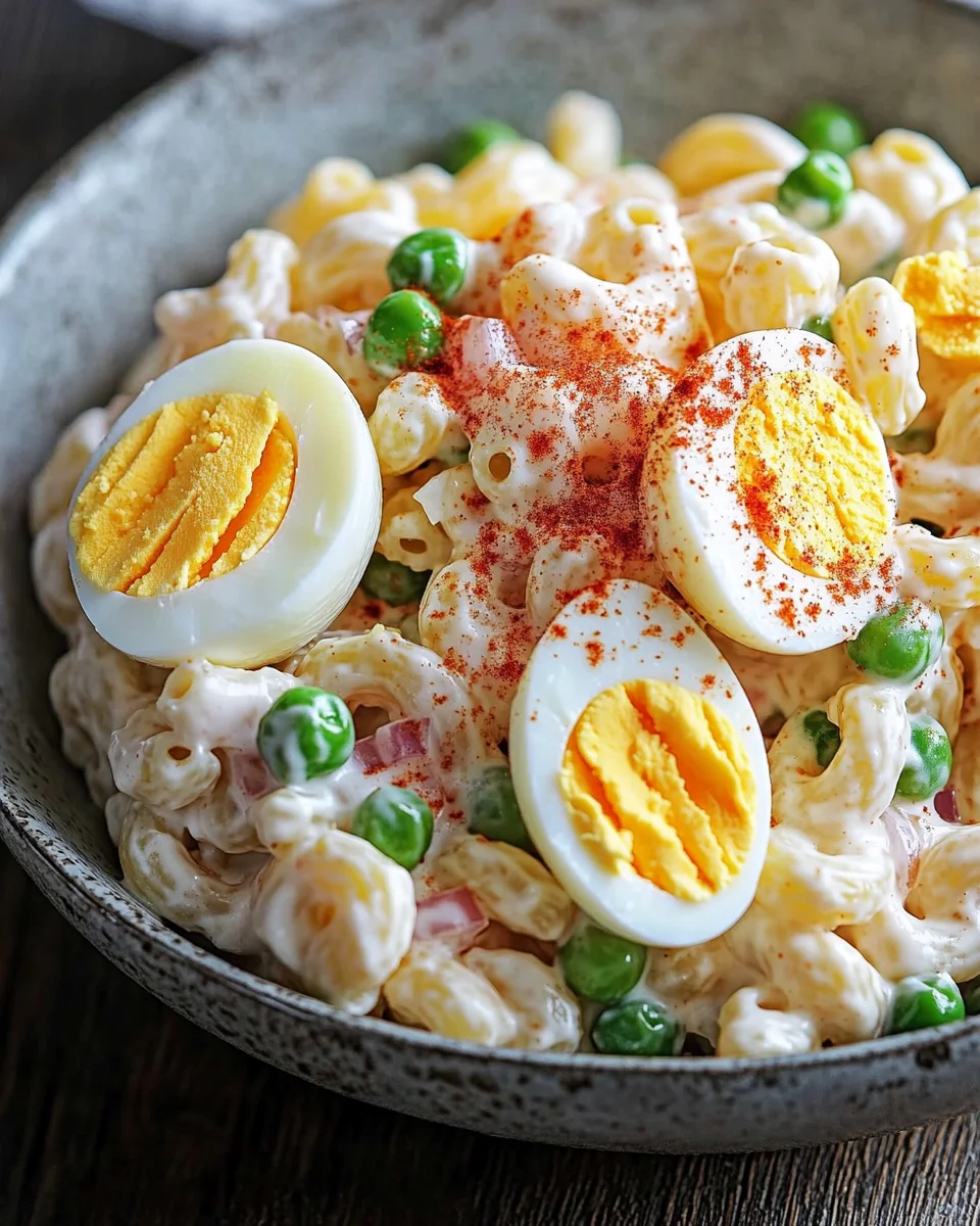 Teufelsei-Makkaroni-Salat