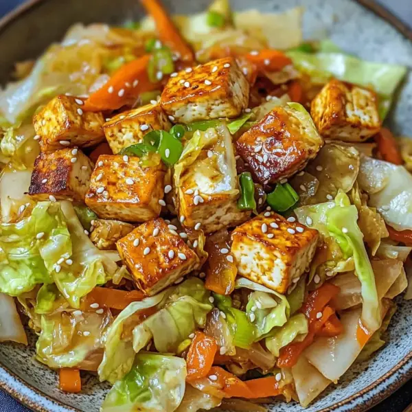 Tofu Kohlgemüse Pfanne