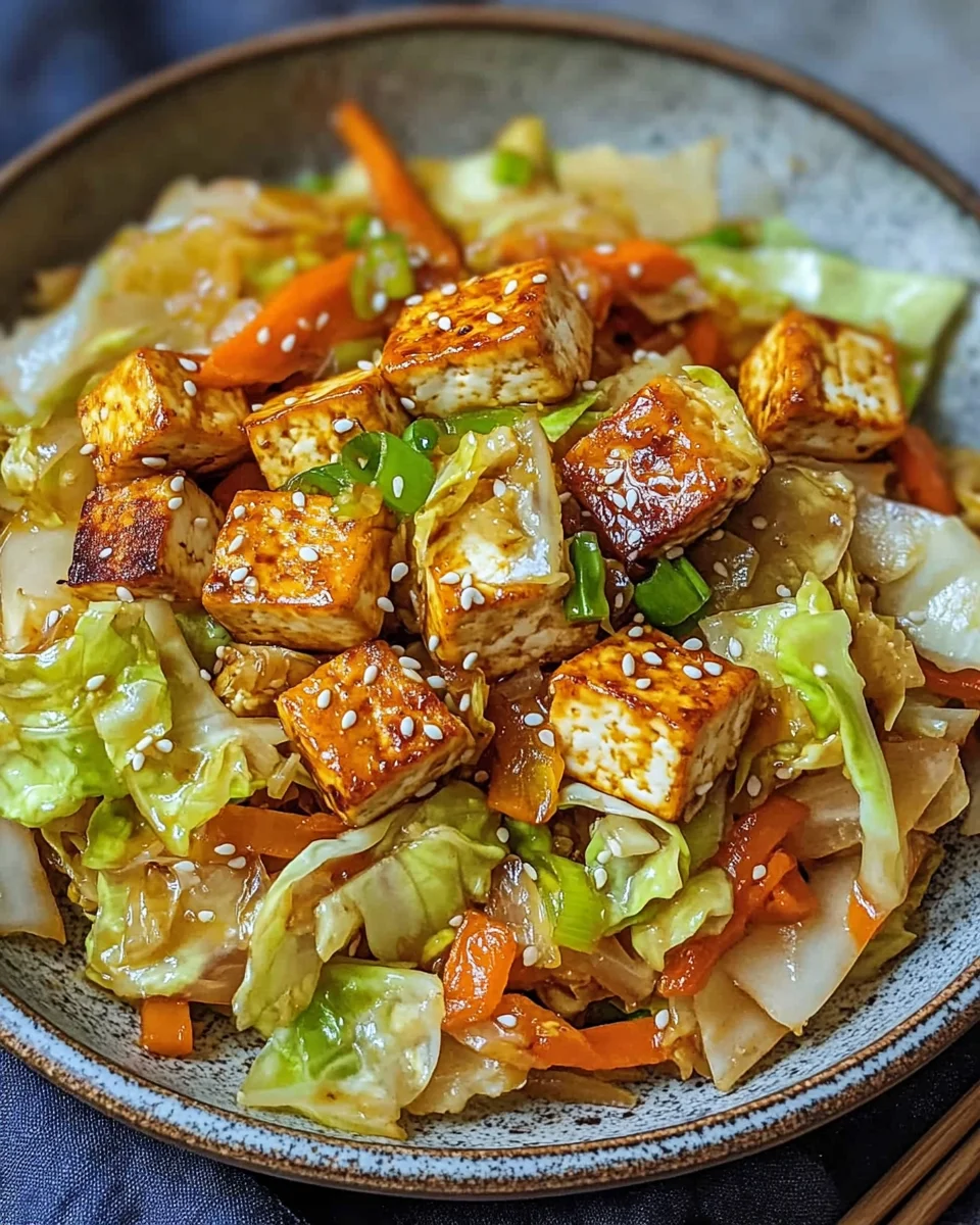 Tofu Kohlgemüse Pfanne