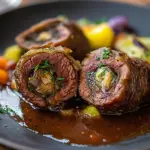 Zarte Rinderrouladen im Backofen zubereitet