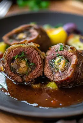 Zarte Rinderrouladen im Backofen zubereitet 25 Zarte Rinderrouladen im Backofen zubereitet