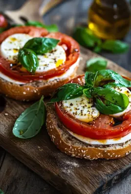 Bagel mit Tomate und Mozzarella 22 Bagel mit Tomate und Mozzarella