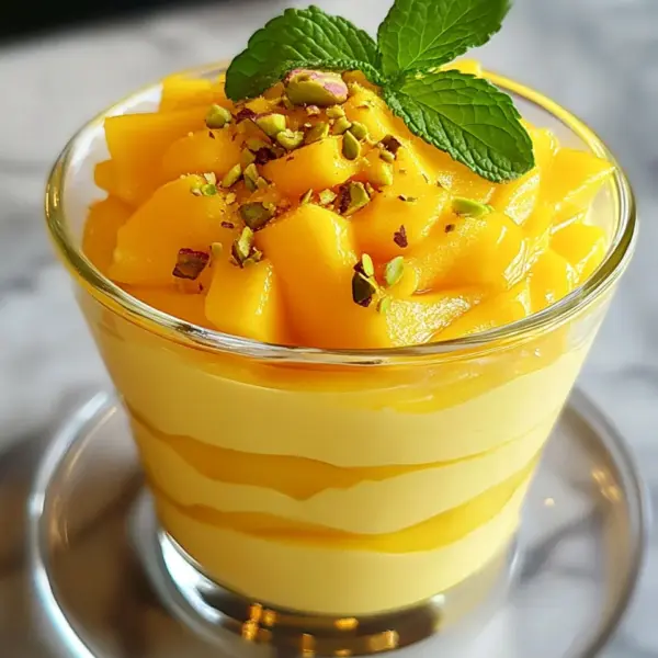 Cremige Mango-Mousse