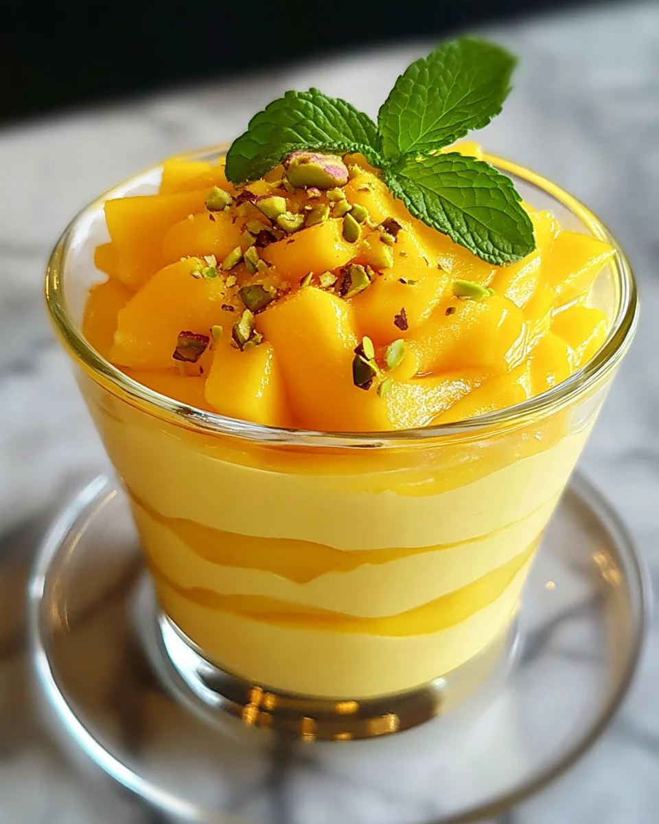Cremige Mango-Mousse