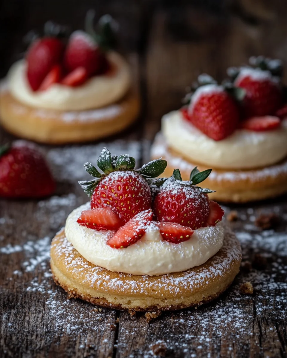 Erdbeer-K&auml;sekuchen-Kekse