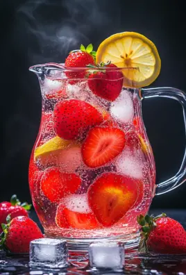 Erdbeer-Zitronen-Limonade selber machen ohne Zucker