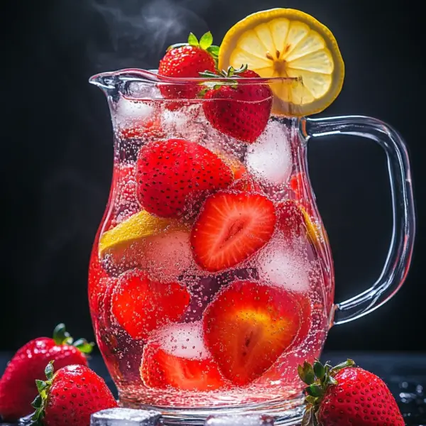 Erdbeer-Zitronen-Limonade selber machen ohne Zucker