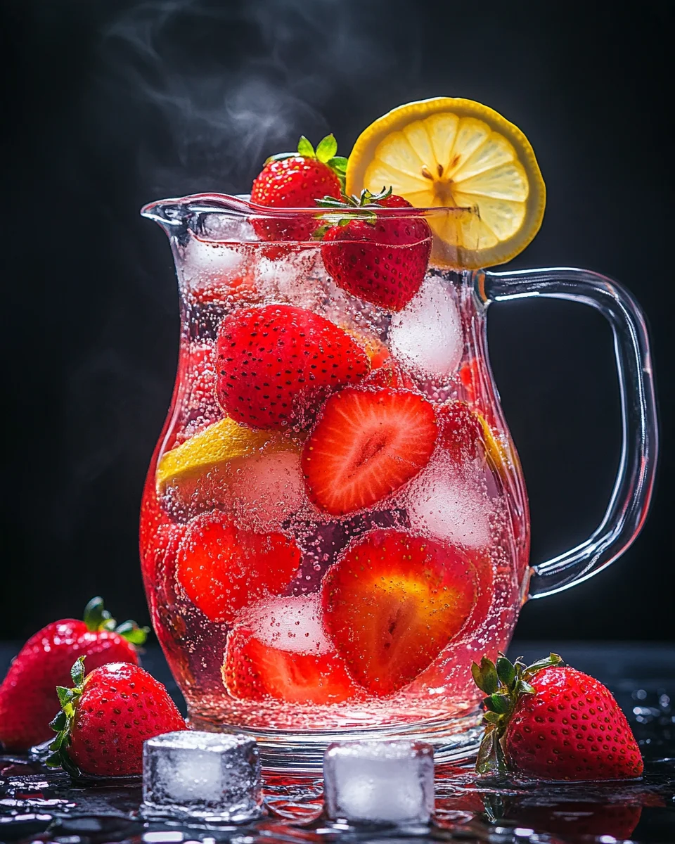 Erdbeer-Zitronen-Limonade selber machen ohne Zucker