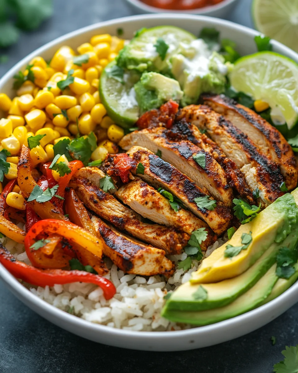 Fajita-Huhn-Burrito-Sch&uuml;ssel