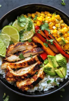 Fajita-Huhn-Burrito-Schüssel