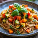 Gesunde Nudeln mit Gem&uuml;se-So&szlig;e Rezept