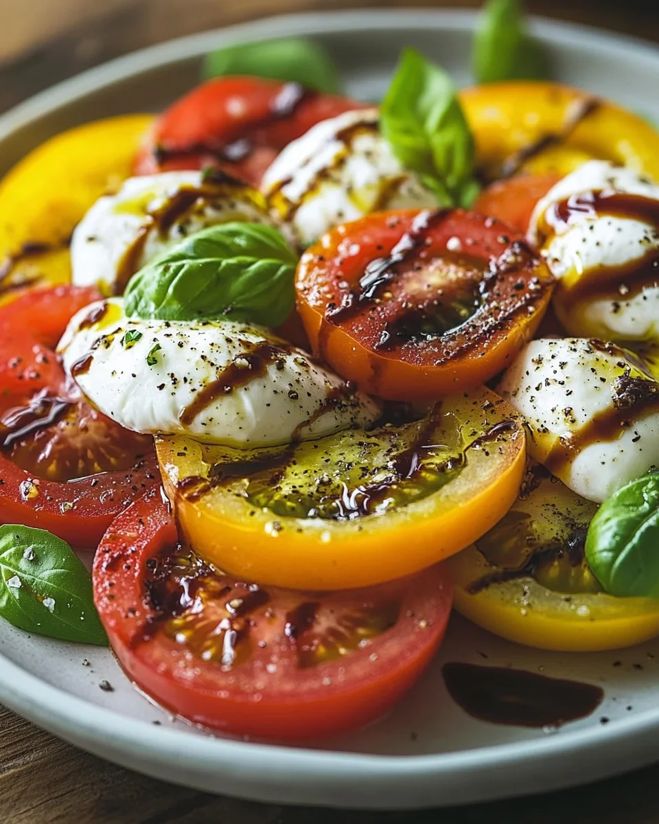 Italienischer Burrata-Caprese-Salat aus Heirloom-Tomaten 18 Italienischer
