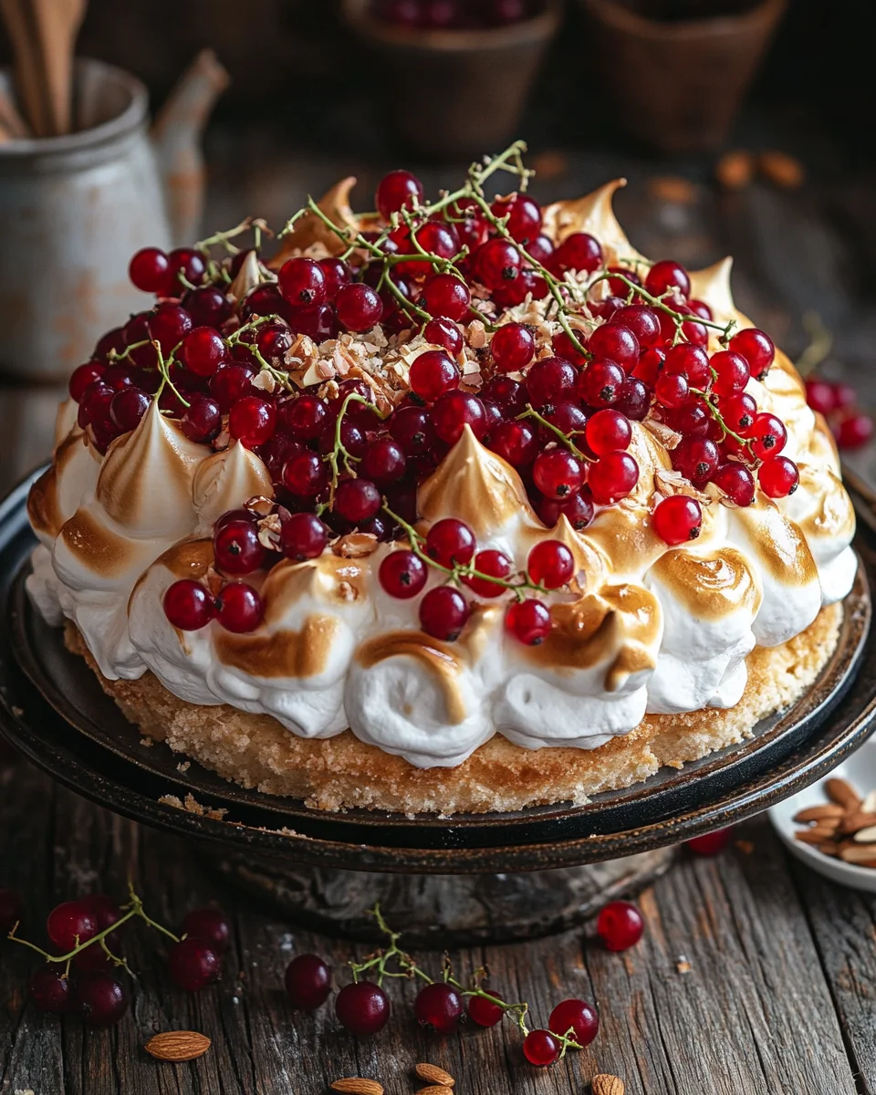 Johannisbeerkuchen mit Baiserhaube 19 Johannisbeerkuchen