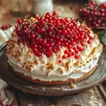 Johannisbeerkuchen mit Baiserhaube