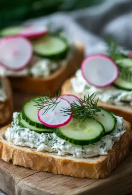 Knäckebrot with Cucumber Quark