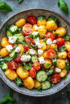 Knuspriger Gnocchi-Salat mit Joghurt-Dressing