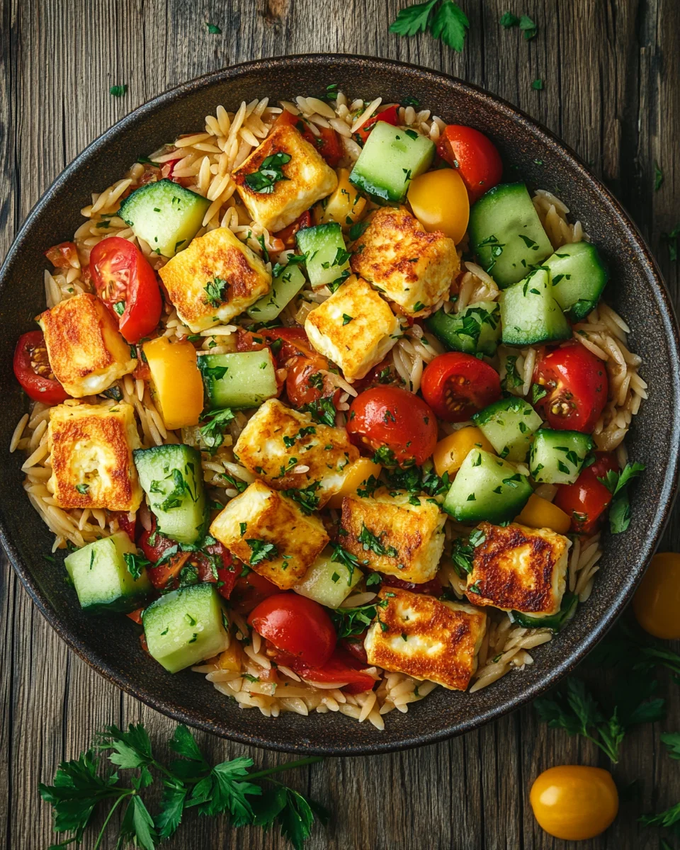Homepage 4 Kritharaki-Salat mit Halloumi-Croutons