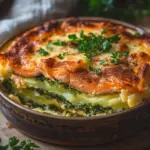 Lachs-Spitzkohl-Auflauf