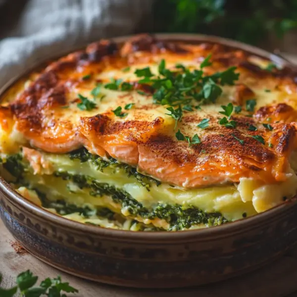 Lachs-Spitzkohl-Auflauf