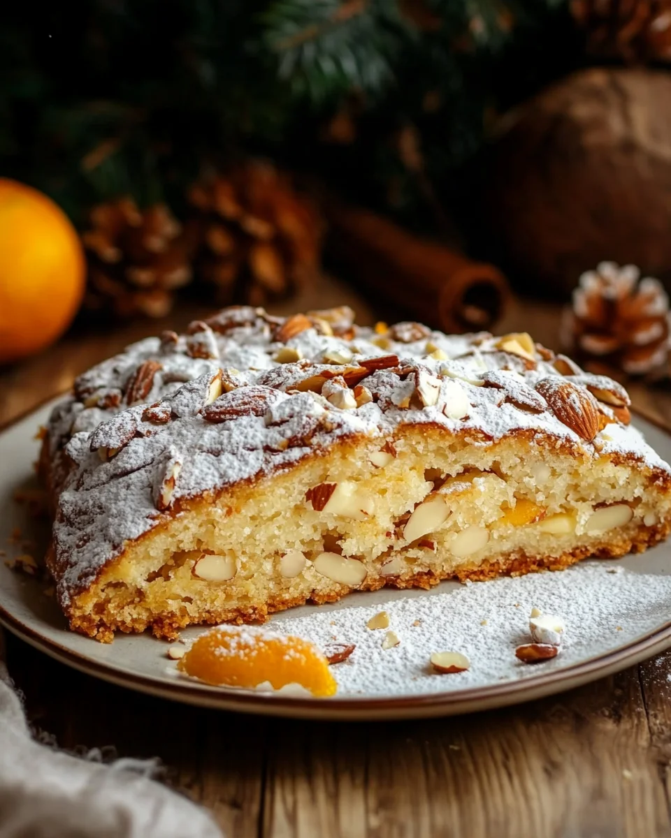 Mandel-Marzipan-Stollen