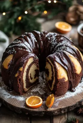 Marmor-Lebkuchen-Gugelhupf