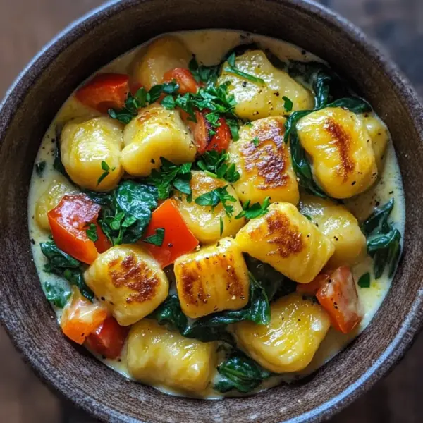 One Pot Gnocchi mit Rahmgemüse