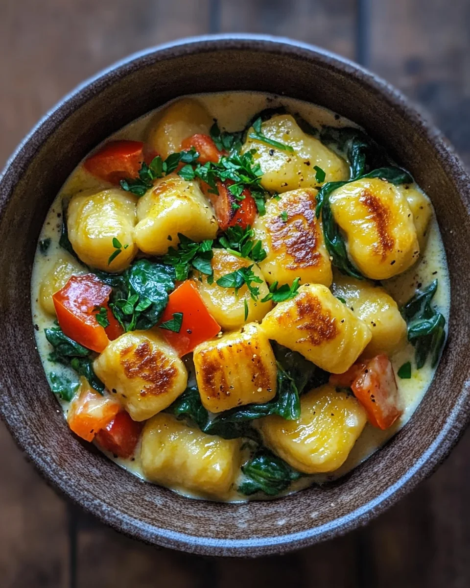 One Pot Gnocchi mit Rahmgemüse