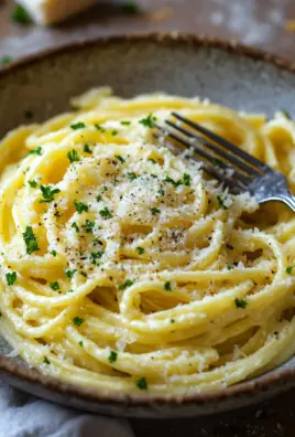 Pasta in Käse Sahne Soße 23 Pasta in Käse Sahne Soße