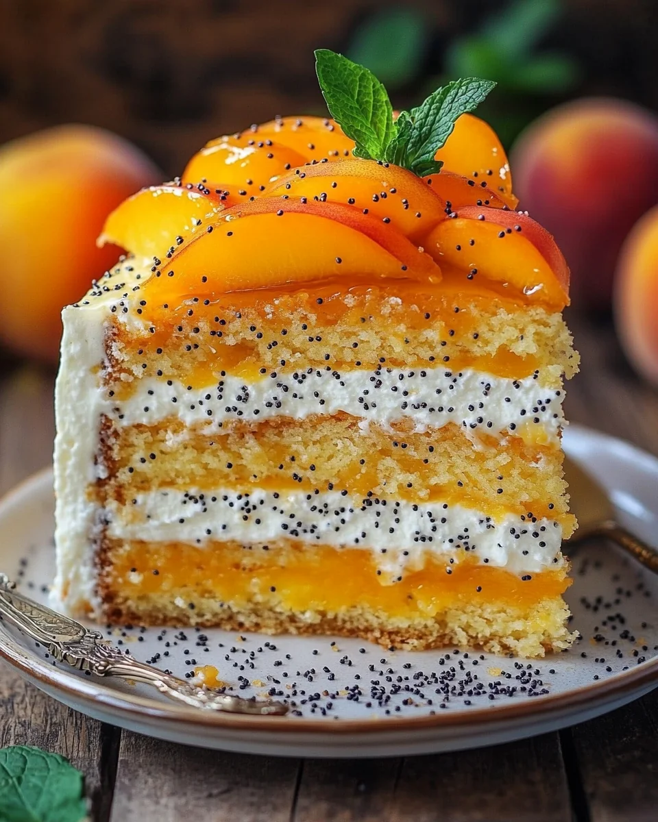 Pfirsichtorte
