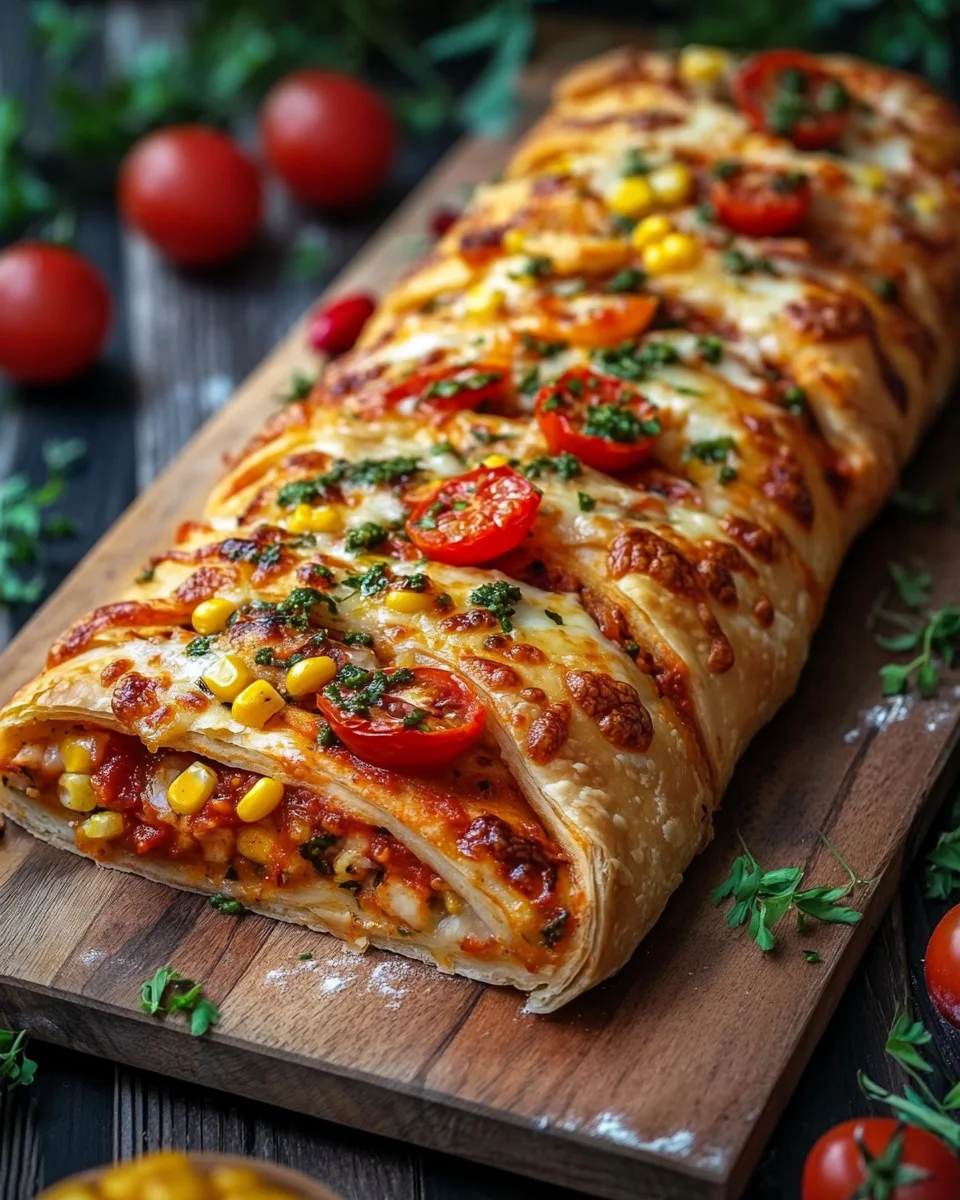 Pizza-Strudel