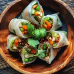 Reispapierkn&ouml;del mit Gem&uuml;sef&uuml;llung