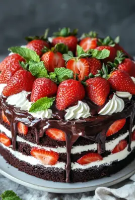Saftige Erdbeer-Schoko-Torte
