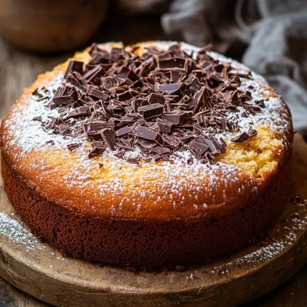 Saftiger und lockerer Eierlikörkuchen mit Schokoraspeln