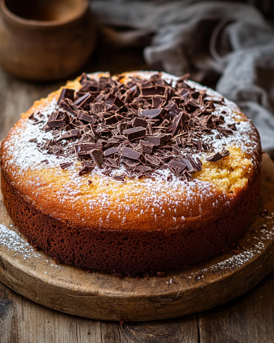 Saftiger und lockerer Eierlikörkuchen mit Schokoraspeln