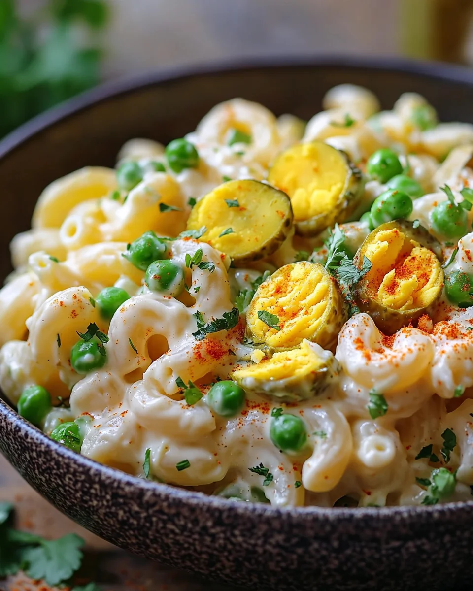 Teufelsei-Makkaroni-Salat