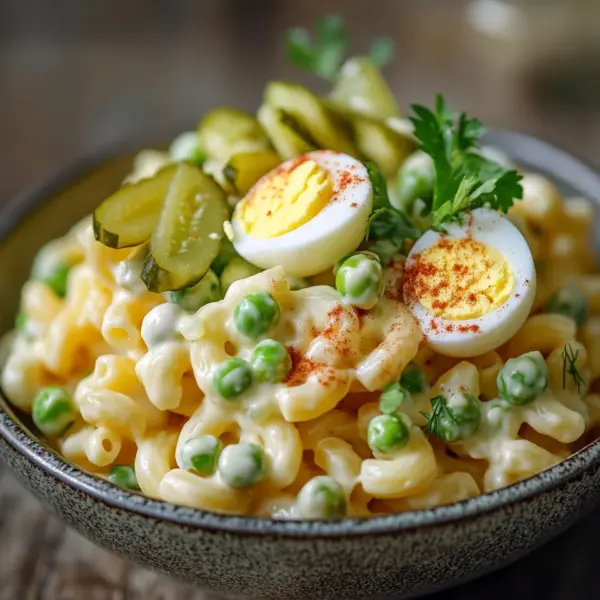 Teufelsei-Makkaroni-Salat
