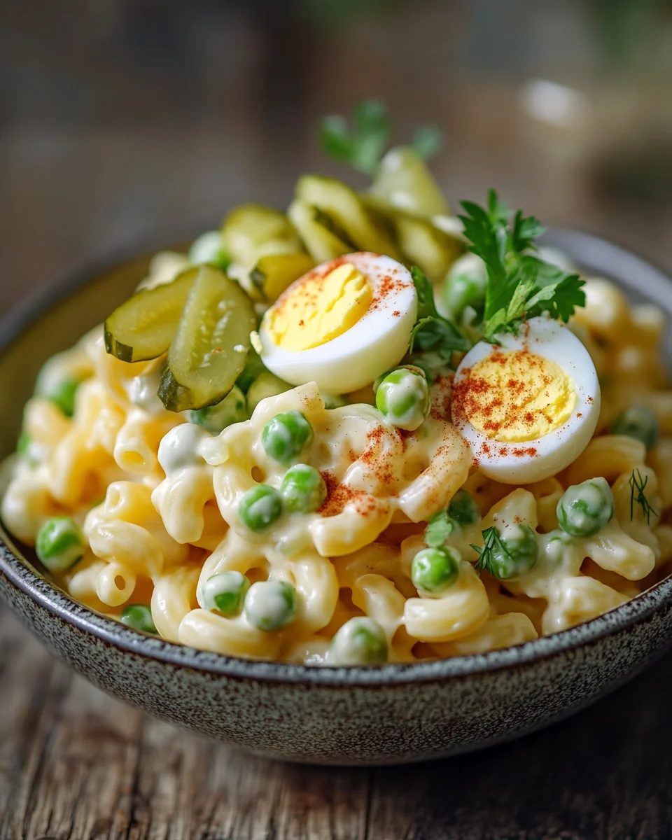 Teufelsei-Makkaroni-Salat