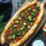 T&uuml;rkische Pide mit Hackfleisch