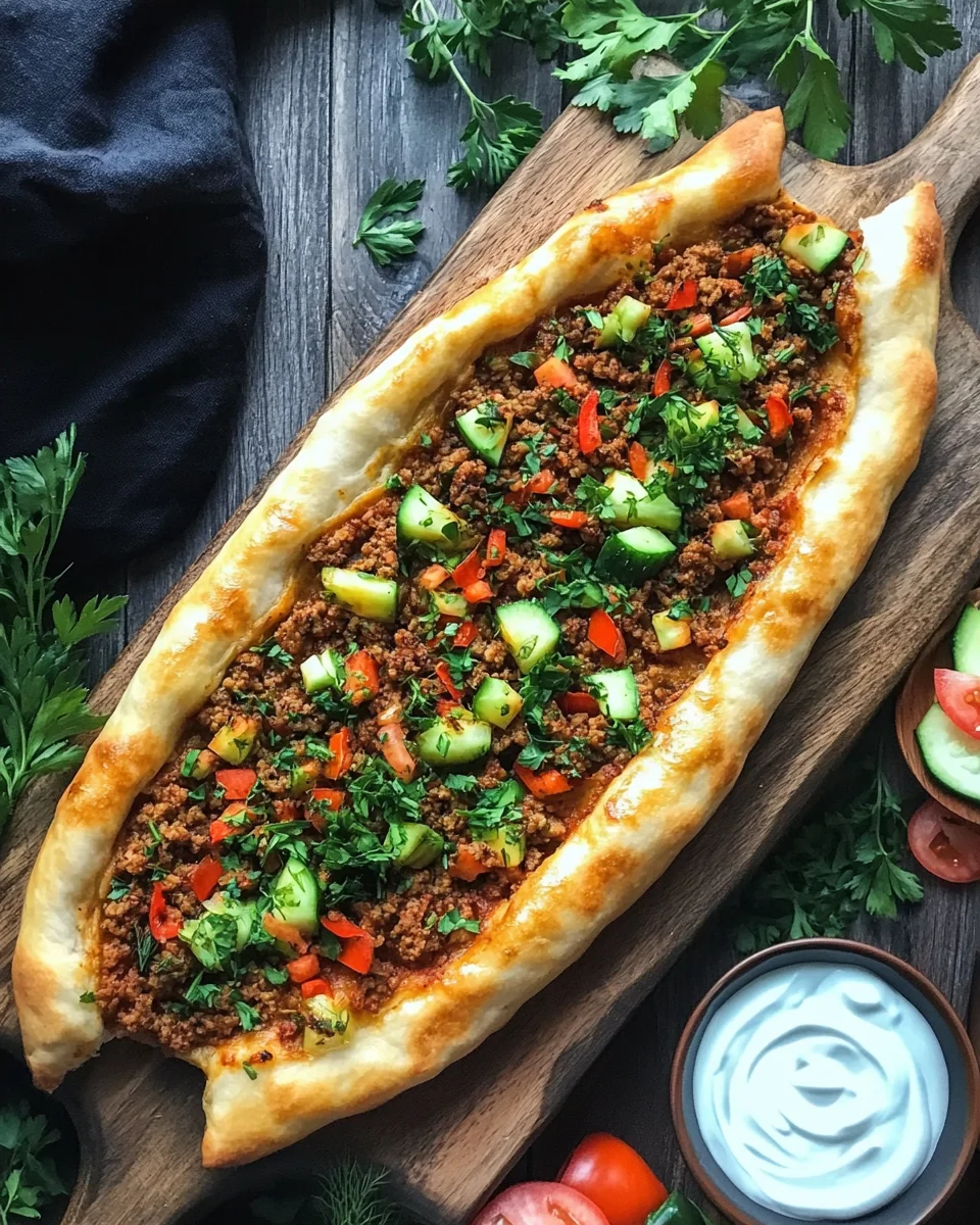 Türkische Pide mit Hackfleisch 26 Türkische Pide mit Hackfleisch