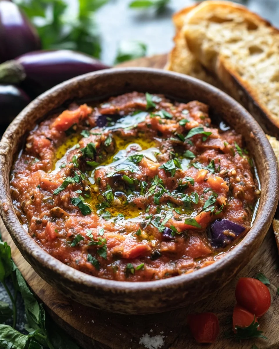 Zaalouk – Marokkanischer Auberginen-Tomaten-Dip